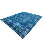 Overdye 9'7'' X 12'2'' Hand-Knotted Wool Rug 9'7'' x 12'2'' (288 X 365) / Blue / Blue