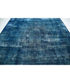 Overdye 9'7'' X 12'2'' Hand-Knotted Wool Rug 9'7'' x 12'2'' (288 X 365) / Blue / Blue