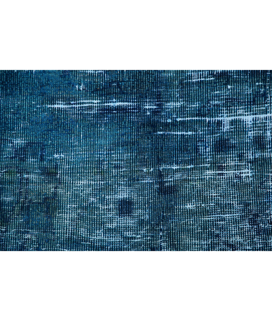 Overdye 9'7'' X 12'2'' Hand-Knotted Wool Rug 9'7'' x 12'2'' (288 X 365) / Blue / Blue