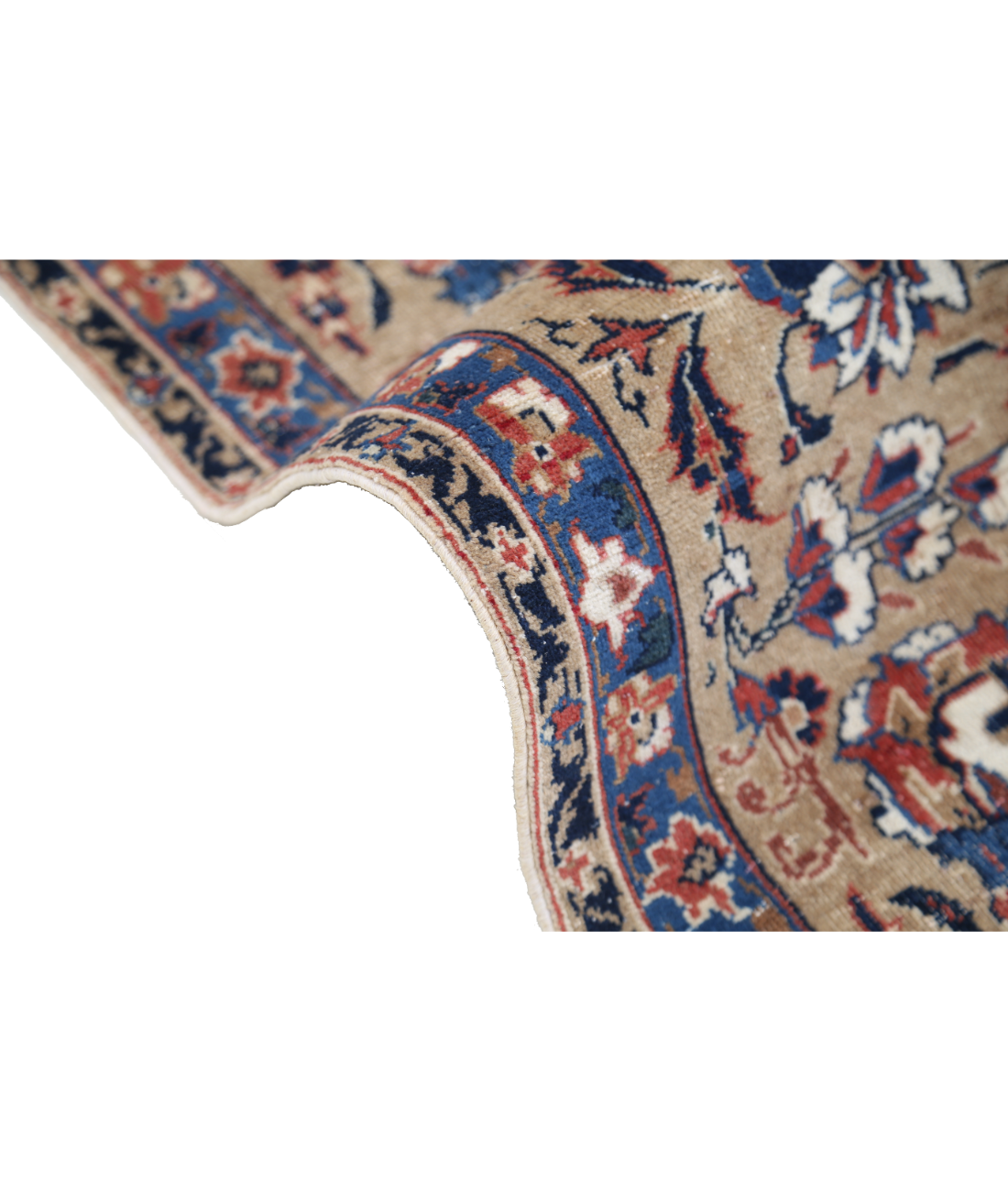 Hand Knotted Kashmar Wool Rug 9' 8" X 12' 11" 9' 8" X 12' 11" (295 X 394) / Ivory / Beige