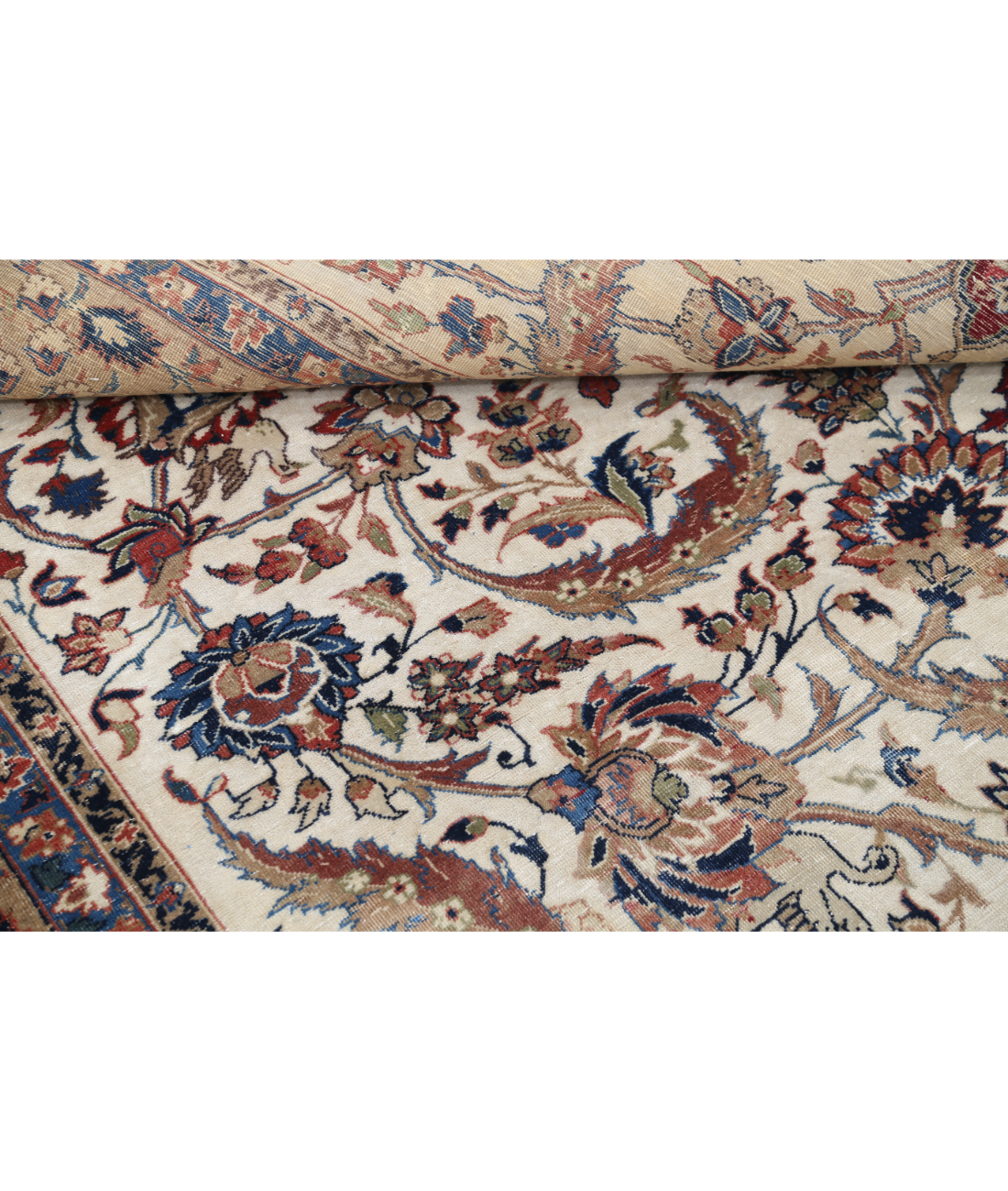 Hand Knotted Kashmar Wool Rug 9' 8" X 12' 11" 9' 8" X 12' 11" (295 X 394) / Ivory / Beige