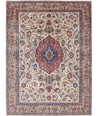 Hand Knotted Kashmar Wool Rug 9' 8" X 12' 11" 9' 8" X 12' 11" (295 X 394) / Ivory / Beige
