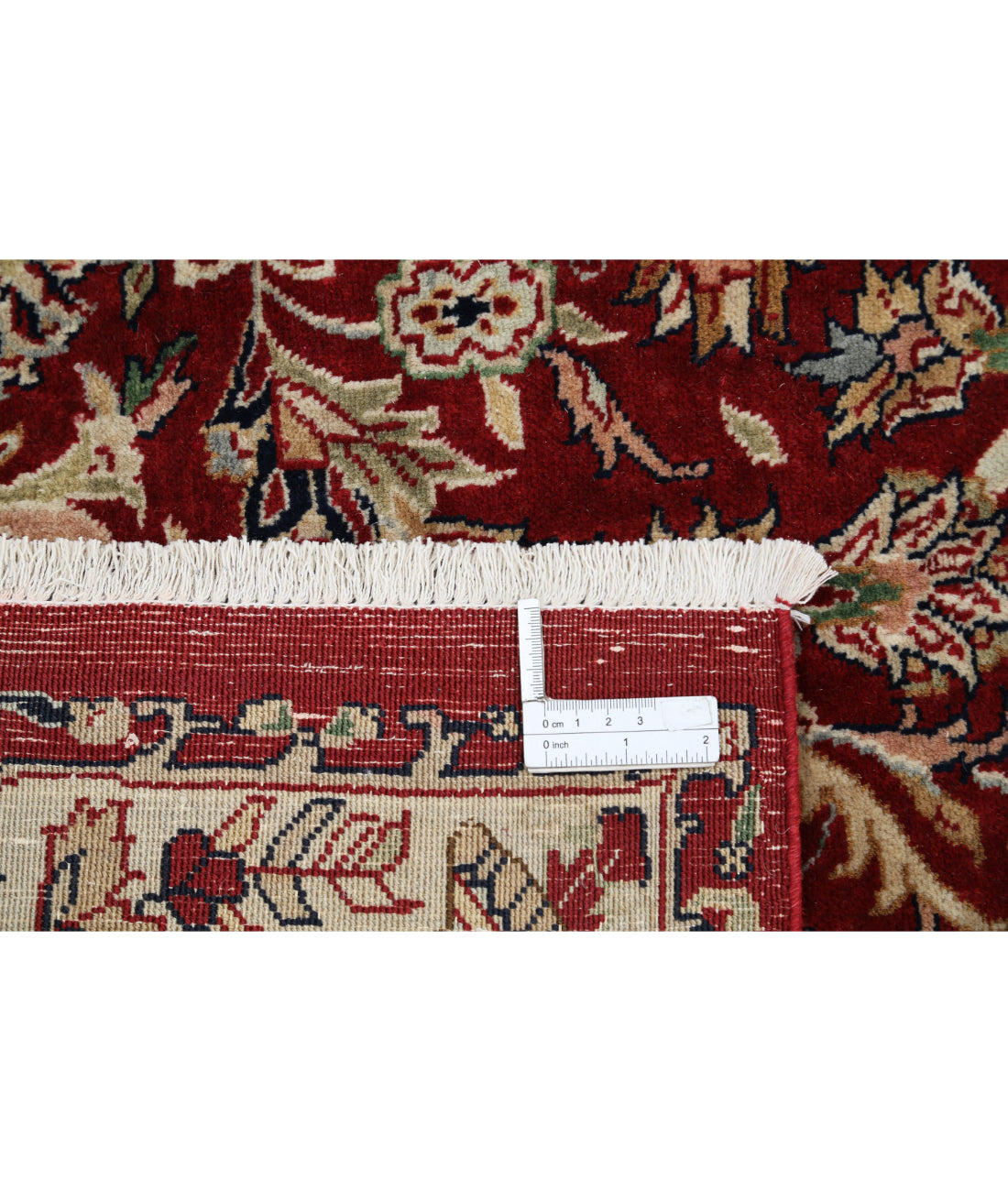 Kashmar 7'9'' X 11'7'' Hand-Knotted Wool Rug 7'9'' x 11'7'' (233 X 348) / Red / Blue