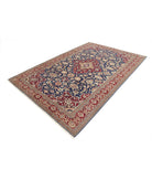 Vintage 6'7'' X 9'11'' Hand-Knotted Wool Rug 6'7'' x 9'11'' (198 X 298) / Blue / Red