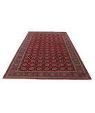 Bokhara 6'6'' X 9'5'' Hand-Knotted Wool Rug 6'6'' x 9'5'' (195 X 283) / Red / Blue