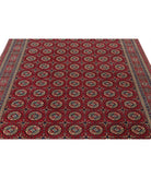 Bokhara 6'6'' X 9'5'' Hand-Knotted Wool Rug 6'6'' x 9'5'' (195 X 283) / Red / Blue