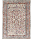 Kayseri 9' 1" X 13' 1" Hand-Knotted Wool Rug 9' 1" X 13' 1" (277 X 399) / Ivory / Grey
