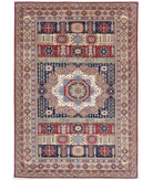 Hand Knotted Kazak Wool Rug 8' 8" X 12' 8" 8' 8" X 12' 8" (264 X 386) / Red / Blue