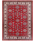 Hand Knotted Kazak Wool Rug 10' 4" X 14' 0" 10' 4" X 14' 0" (315 X 427) / Red / Ivory