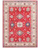 Hand Knotted Kazak Wool Rug 9' 0" X 12' 0" 9' 0" X 12' 0" (274 X 366) / Red / Ivory