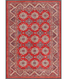 Hand Knotted Kazak Wool Rug 10' 1" X 14' 0" 10' 1" X 14' 0" (307 X 427) / Red / Ivory