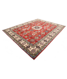 Kazak 9' 0" X 11' 7" Hand-Knotted Wool Rug 9' 0" X 11' 7" (274 X 353) / Red / Ivory