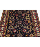 Kazak 4'3'' X 5'9'' Hand-Knotted Wool Rug 4'3'' x 5'9'' (128 X 173) / Blue / Ivory