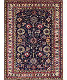 Kazak 4'3'' X 5'9'' Hand-Knotted Wool Rug 4'3'' x 5'9'' (128 X 173) / Blue / Ivory