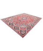 Kerman 9'9'' X 12'9'' Hand-Knotted Wool Rug 9'9'' x 12'9'' (293 X 383) / Red / Blue