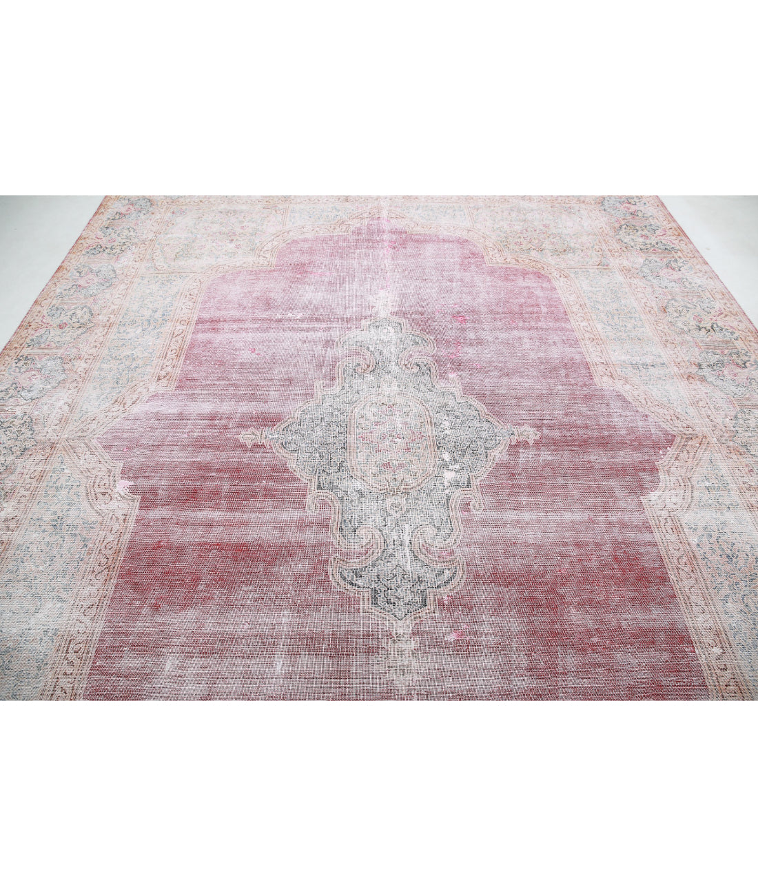 Vintage 9'11'' X 12'7'' Hand-Knotted Wool Rug 9'11'' x 12'7'' (298 X 378) / Red / Blue