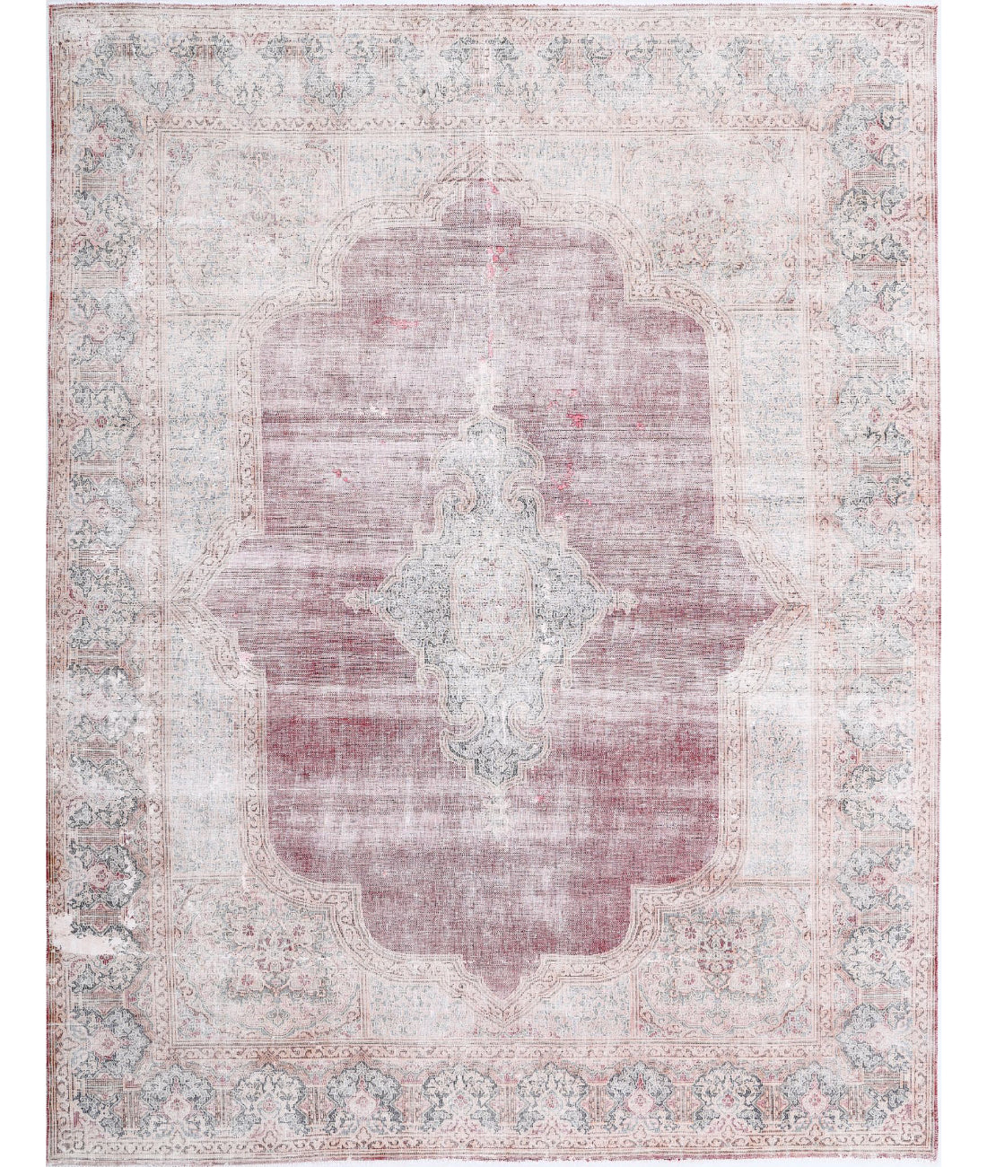 Vintage 9'11'' X 12'7'' Hand-Knotted Wool Rug 9'11'' x 12'7'' (298 X 378) / Red / Blue