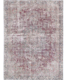 Vintage 8'5'' X 11'2'' Hand-Knotted Wool Rug 8'5'' x 11'2'' (253 X 335) / Burgundy / Blue