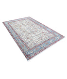 Kerman 5'10'' X 8'6'' Hand-Knotted Wool Rug 5'10'' x 8'6'' (175 X 255) / Ivory / Blue