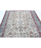 Kerman 5'10'' X 8'6'' Hand-Knotted Wool Rug 5'10'' x 8'6'' (175 X 255) / Ivory / Blue