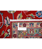 Kerman 9'10'' X 13'8'' Hand-Knotted Wool Rug 9'10'' x 13'8'' (295 X 410) / Red / Blue