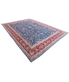 Kerman 9'9'' X 13'5'' Hand-Knotted Wool Rug 9'9'' x 13'5'' (293 X 403) / Blue / Red