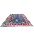 Kerman 9'9'' X 13'5'' Hand-Knotted Wool Rug 9'9'' x 13'5'' (293 X 403) / Blue / Red