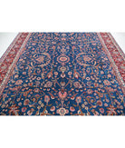 Kerman 9'9'' X 13'5'' Hand-Knotted Wool Rug 9'9'' x 13'5'' (293 X 403) / Blue / Red