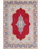 Kerman 9'8'' X 13'4'' Hand-Knotted Wool Rug 9'8'' x 13'4'' (290 X 400) / Red / Brown