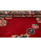 Kerman 9'11'' X 13'9'' Hand-Knotted Wool Rug 9'11'' x 13'9'' (298 X 413) / Red / Blue