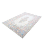 Kerman 5'10'' X 8'11'' Hand-Knotted Wool Rug 5'10'' x 8'11'' (175 X 268) / Ivory / Blue