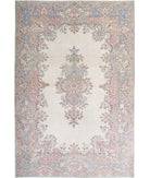 Kerman 5'10'' X 8'11'' Hand-Knotted Wool Rug 5'10'' x 8'11'' (175 X 268) / Ivory / Blue