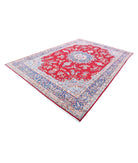 Kerman 8'5'' X 12'7'' Hand-Knotted Wool Rug 8'5'' x 12'7'' (253 X 378) / Red / Blue