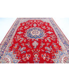 Kerman 8'5'' X 12'7'' Hand-Knotted Wool Rug 8'5'' x 12'7'' (253 X 378) / Red / Blue