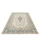 Kerman 5'10'' X 8'6'' Hand-Knotted Wool Rug 5'10'' x 8'6'' (175 X 255) / Ivory / Blue