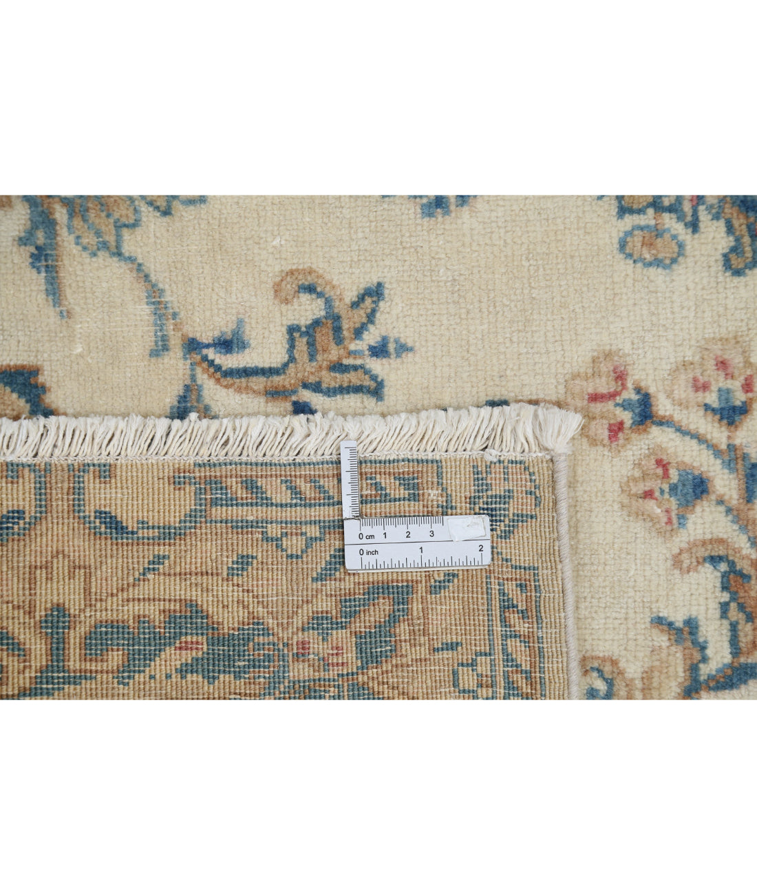 Kerman 5'10'' X 8'6'' Hand-Knotted Wool Rug 5'10'' x 8'6'' (175 X 255) / Ivory / Blue