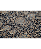 Hand Knotted Kerman Wool Rug 11' 8" X 16' 10" 11' 8" X 16' 10" (356 X 513) / Blue / Taupe