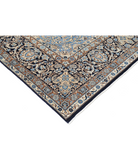Hand Knotted Kerman Wool Rug 11' 8" X 16' 10" 11' 8" X 16' 10" (356 X 513) / Blue / Taupe