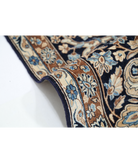 Hand Knotted Kerman Wool Rug 11' 8" X 16' 10" 11' 8" X 16' 10" (356 X 513) / Blue / Taupe