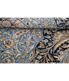 Hand Knotted Kerman Wool Rug 11' 8" X 16' 10" 11' 8" X 16' 10" (356 X 513) / Blue / Taupe