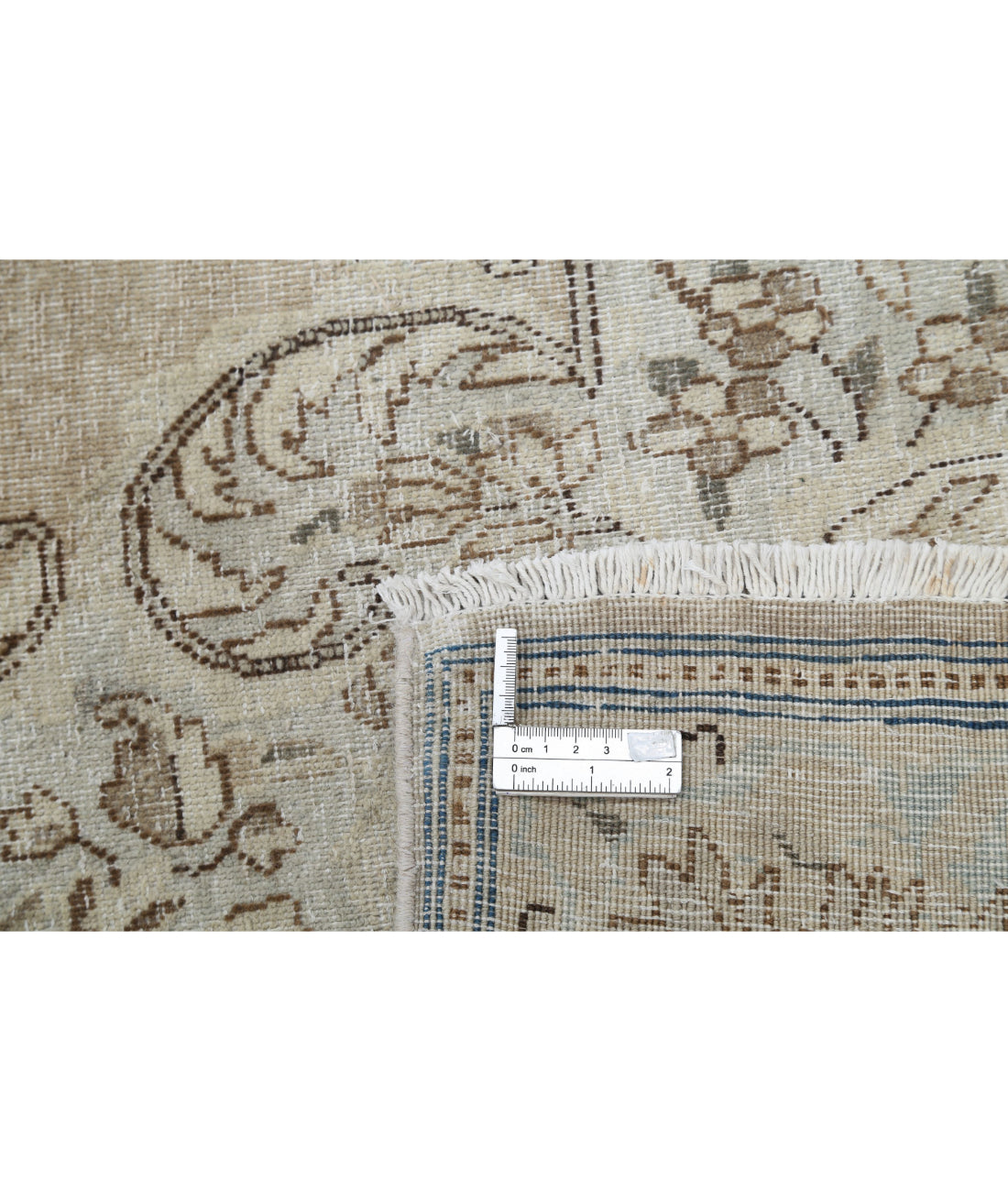 Kerman 9'10'' X 16'2'' Hand-Knotted Wool Rug 9'10'' x 16'2'' (295 X 485) / Taupe / Blue