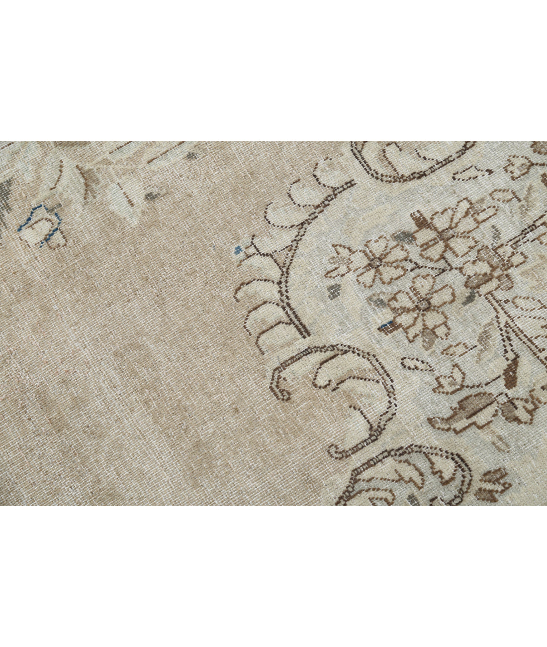 Kerman 9'10'' X 16'2'' Hand-Knotted Wool Rug 9'10'' x 16'2'' (295 X 485) / Taupe / Blue