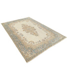 Kerman 5'11'' X 8'8'' Hand-Knotted Wool Rug 5'11'' x 8'8'' (178 X 260) / Beige / Blue