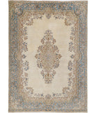 Kerman 5'11'' X 8'8'' Hand-Knotted Wool Rug 5'11'' x 8'8'' (178 X 260) / Beige / Blue