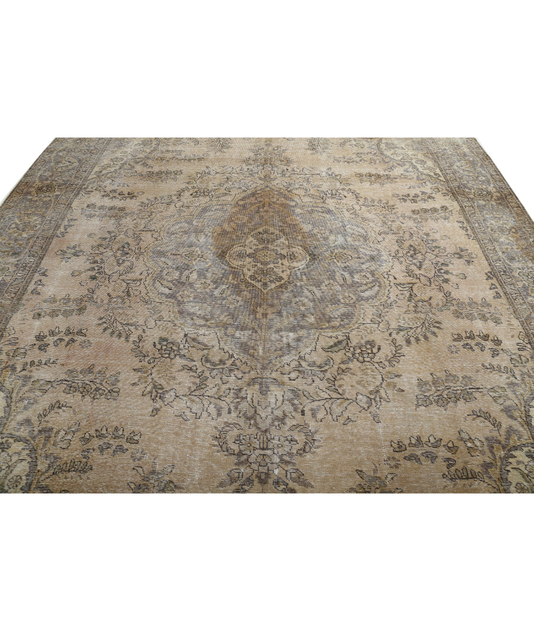 Kerman 9'7'' X 12'6'' Hand-Knotted Wool Rug 9'7'' x 12'6'' (288 X 375) / Beige / Grey