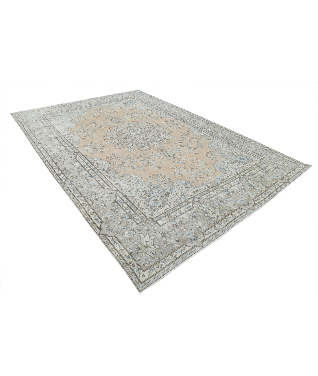 Kerman 8'2'' X 11'7'' Hand-Knotted Wool Rug 8'2'' x 11'7'' (245 X 348) / Taupe / Grey