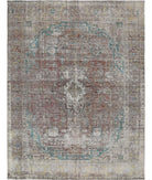 Kerman 9'7'' X 12'5'' Hand-Knotted Wool Rug 9'7'' x 12'5'' (288 X 373) / Rust / Teal