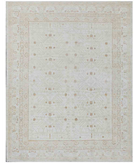 Hand Knotted Khotan Wool Rug 8' 0" X 10' 1" 8' 0" X 10' 1" (244 X 307) / Ivory / Taupe