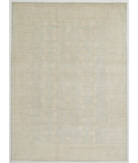 Hand Knotted Khotan Wool Rug 8' 10" X 12' 2" 8' 10" X 12' 2" (269 X 371) / Silver / Ivory