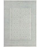 Hand Knotted Khotan Wool Rug 8' 0" X 11' 2" 8' 0" X 11' 2" (244 X 340) / Ivory / Blue